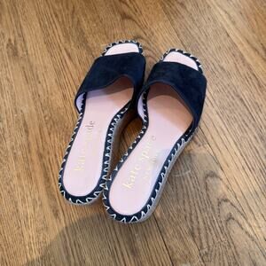 Kate spade navy size 9 espadrille sandales